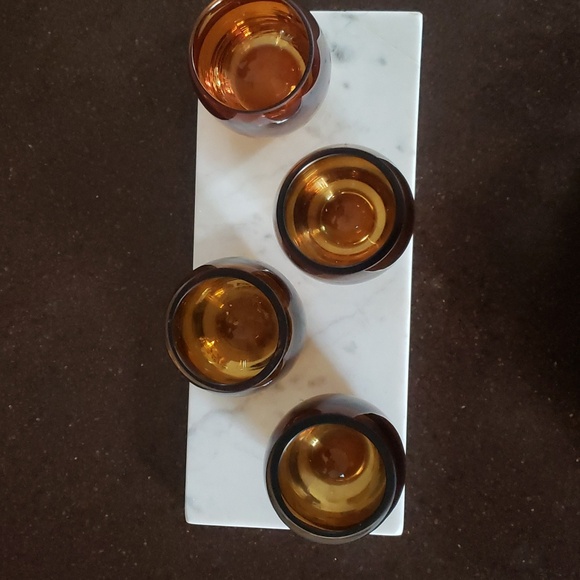 Other - 4 Mikasa Amber Solaris Wave Tealight or Votive Candle Holders.  Price is firm.